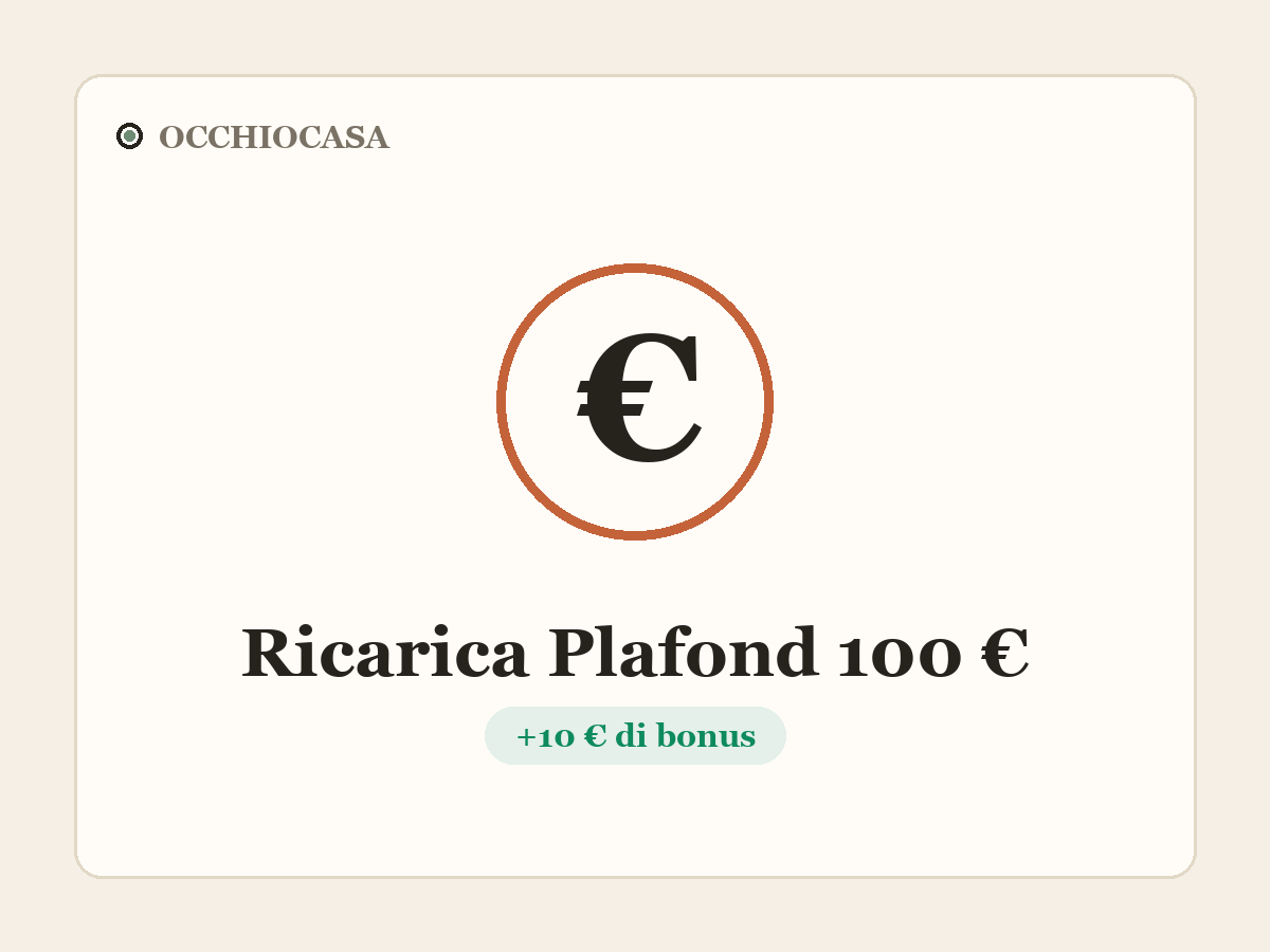 Ricarica Plafond 100 € — ricevi 110,00 €